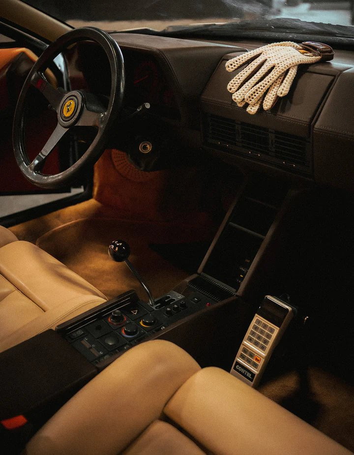 Beachman Accessory Leather Riding Gloves Woven