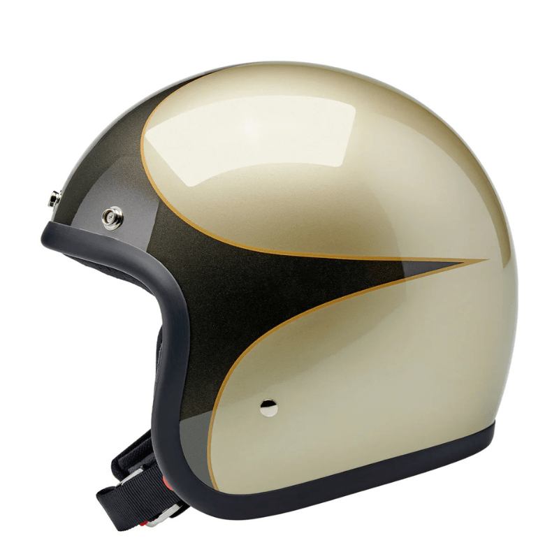 Biltwell Helmet Metallic Charcoal/Champagne Scallop / XS Biltwell Bonanza Helmet