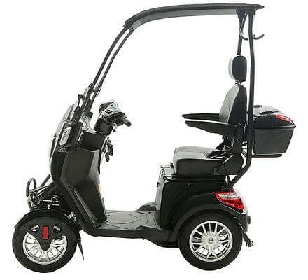 Ecolo-Cycle Mobility Scooter Black ET4 LS + Roof