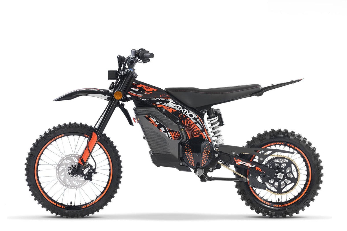 emmo ebike ENDURO (OR-30) - 72V/30Ah Lithium / Black/Orange Caofen F80