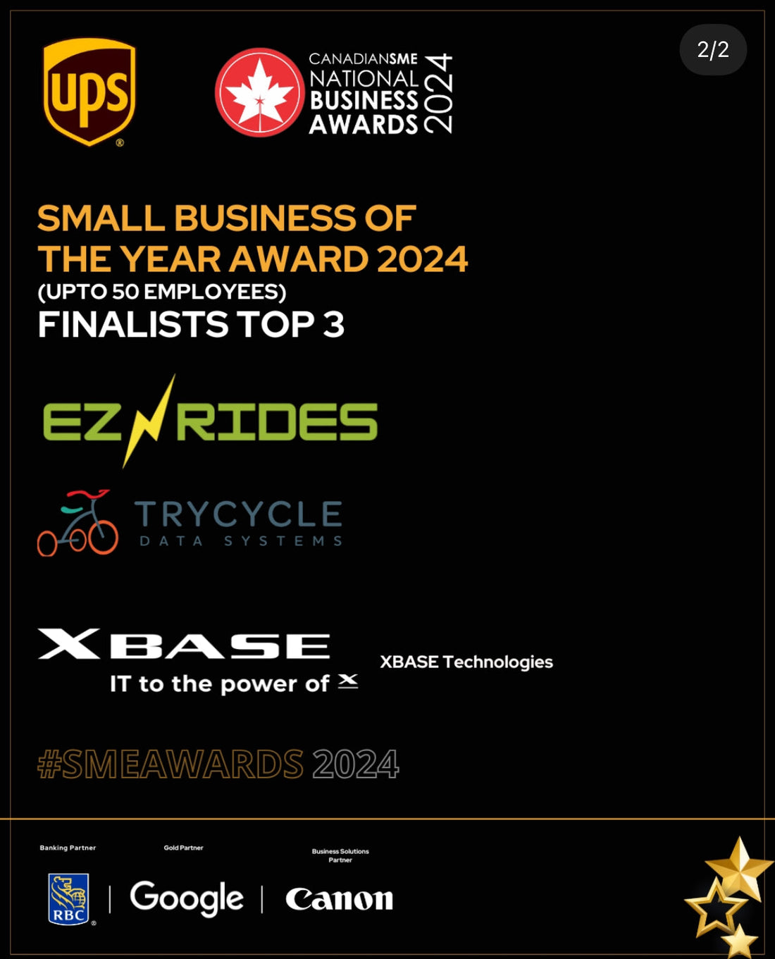 Ez Rides: A Finalist for the 2024 CanadianSME Small Business Awards!
