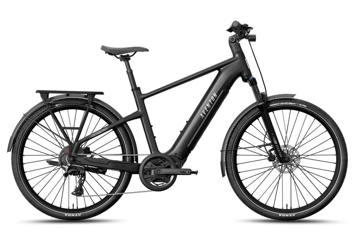 Aventon Electric Bicycle Matte Black / Medium Level 4 ADV Ebike