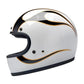 Beachman Helmet Gloss White Flames / XS Gringo Helmet