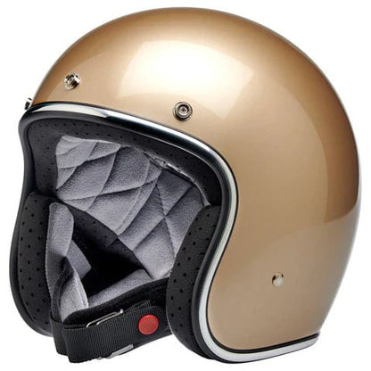 Beachman Parts Metallic Champagne / XS Biltwell Bonanza Helmet