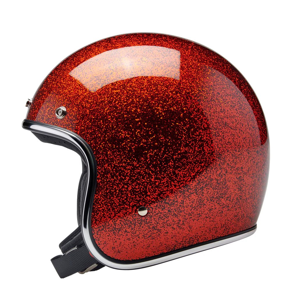 Biltwell Helmet Rootbeer Megaflake / XS Biltwell Bonanza Helmet