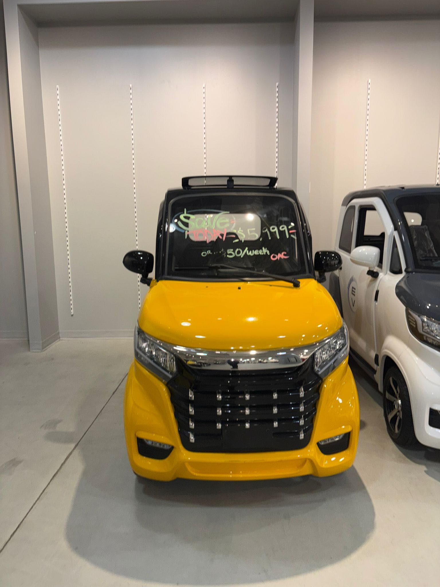 Eclipse EV Enclosed Mobility Scooter Eclipse EV Nova Plus Yellow (Trade In)