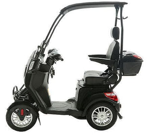 Ecolo-Cycle Mobility Scooter Black ET4 LS + Roof