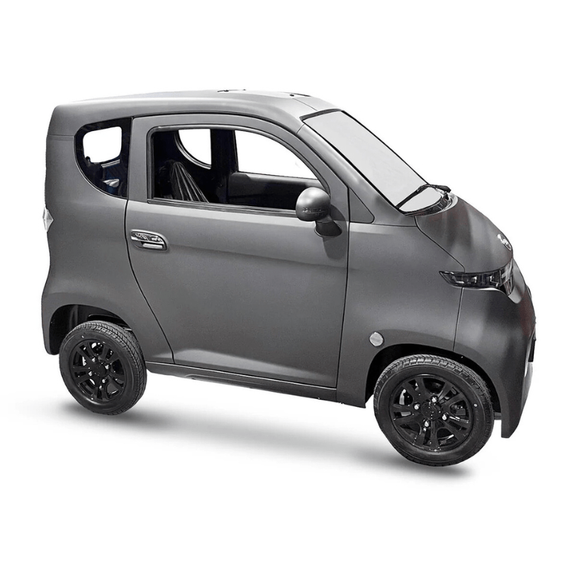 Emmo Enclosed Mobility Scooter Charcoal Flat Matte / Steering Wheel ET4 Cruise Connect Plus