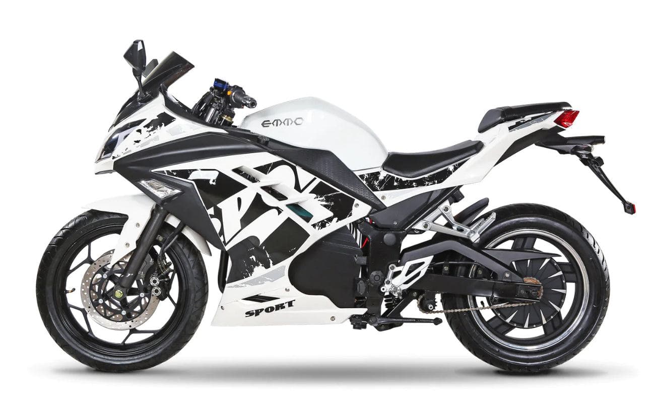 Emmo Sport Bike White / 72V/20AH SLA 2023 Zone GTS