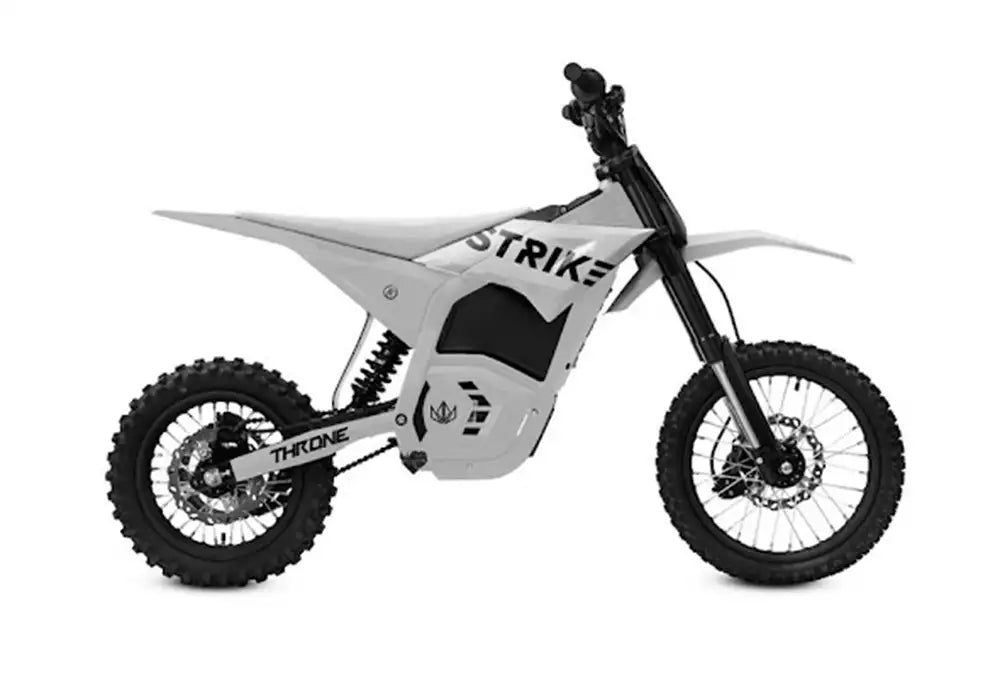 Epic Cycles Electric Dirt Bike White Strike Shadow 48V