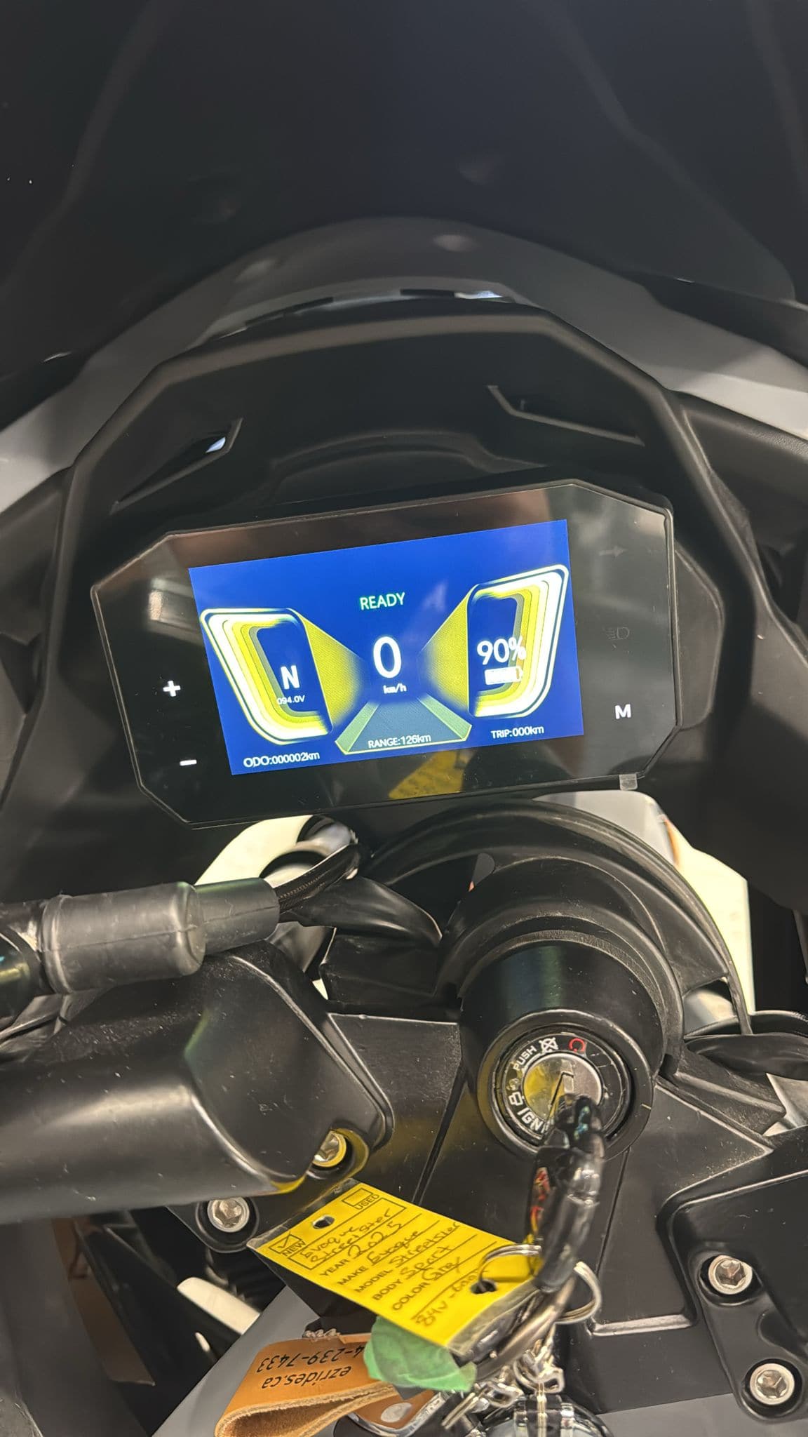 Evoque Electric Motorcycle Matte Grey Evoque Streetster R - 84V/60Ah (Demo) 2km