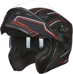 EZ Rides Accessory Small / Red/Black Moto Helmet