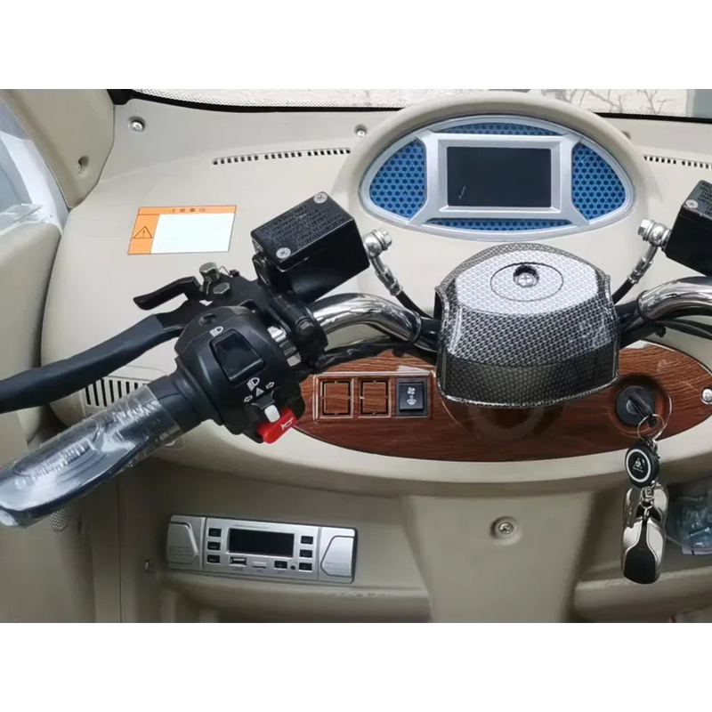 Gio Golf: handlebar and digital display