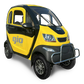 GVA Enclosed Mobility Scooter Yellow Gio Golf Enclosed