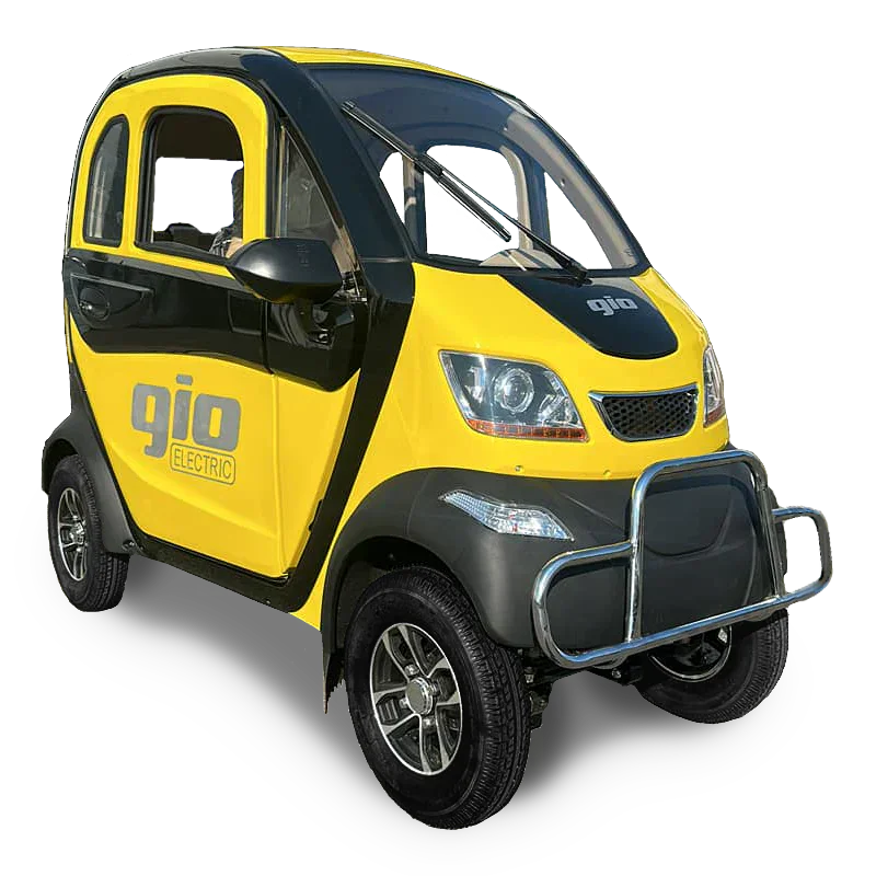 GVA Enclosed Mobility Scooter Yellow Gio Golf Enclosed