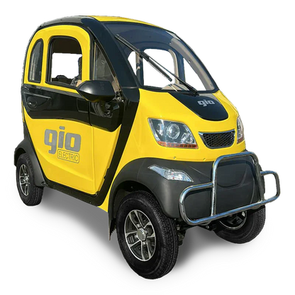 GVA Enclosed Mobility Scooter Yellow Gio Golf Enclosed