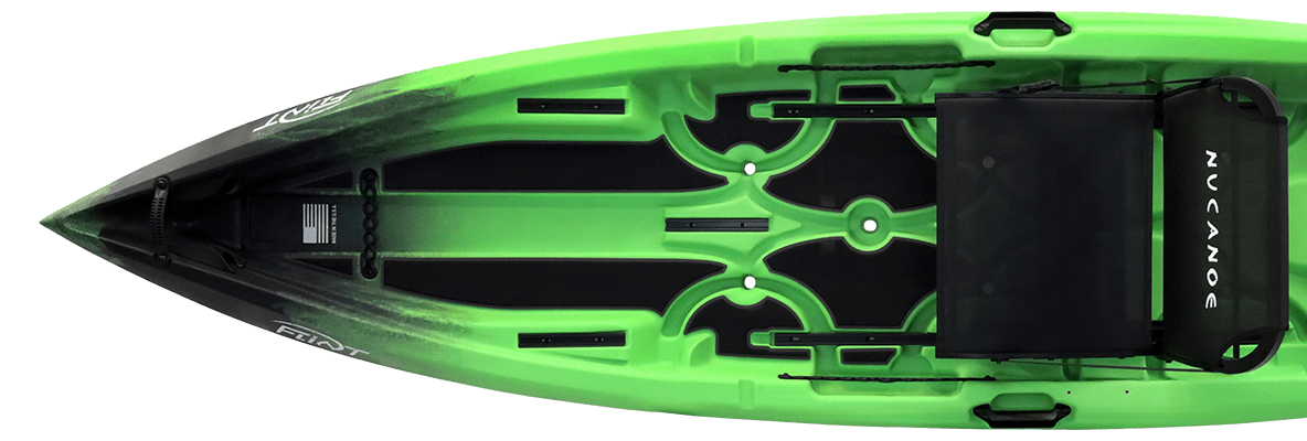 NuCanoe Kayak NUclear Green Flint | NuCanoe Performance Kayak