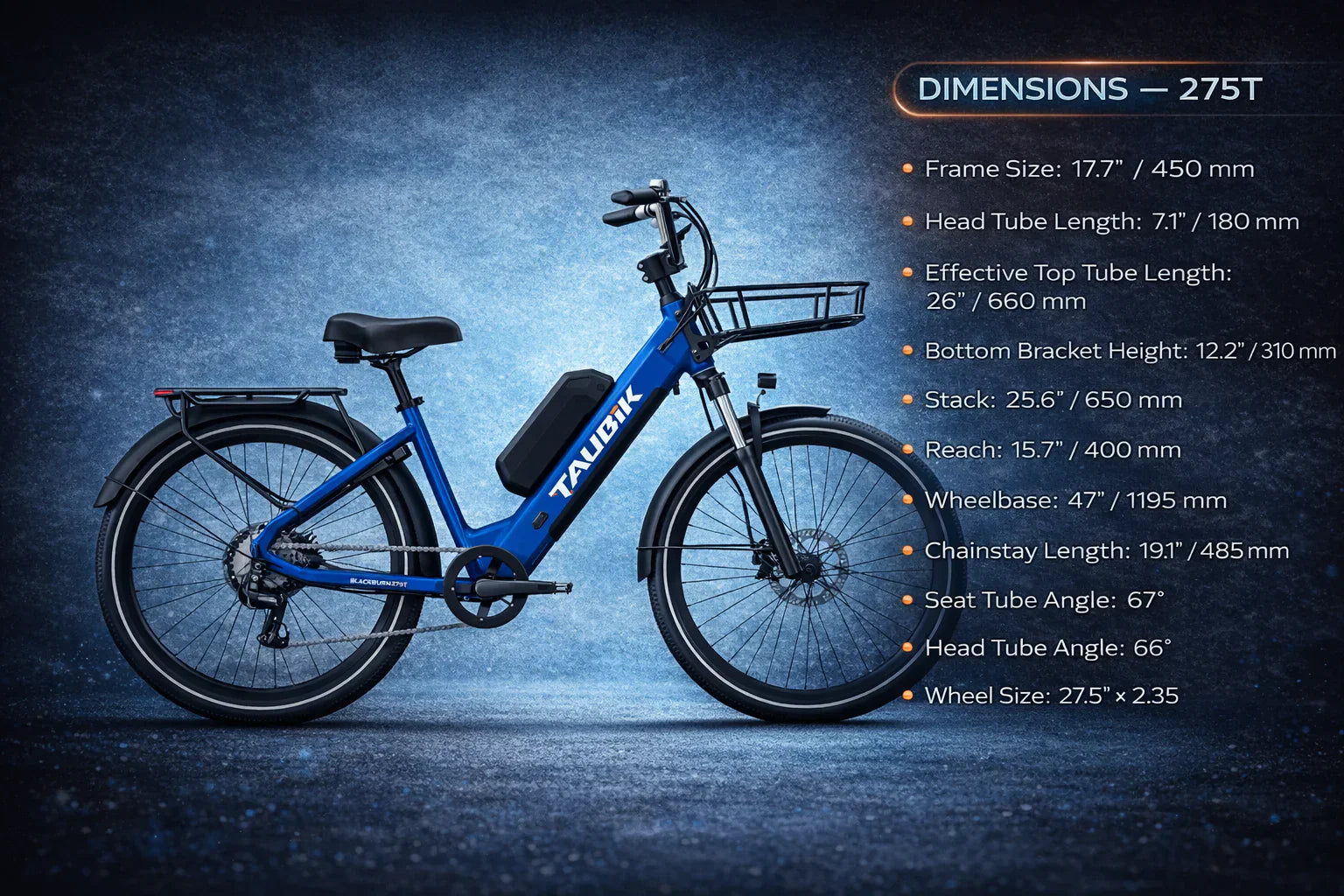 Taubik E-Bike Taubik Blackburn 275T 2026